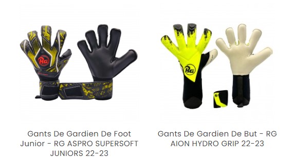Gants de foot junior RG Aspro Supersoft et RG Aion Hydro Grip
